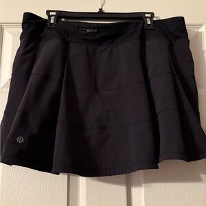 Lululemon Athletica Black Pace Rival Skirt Long